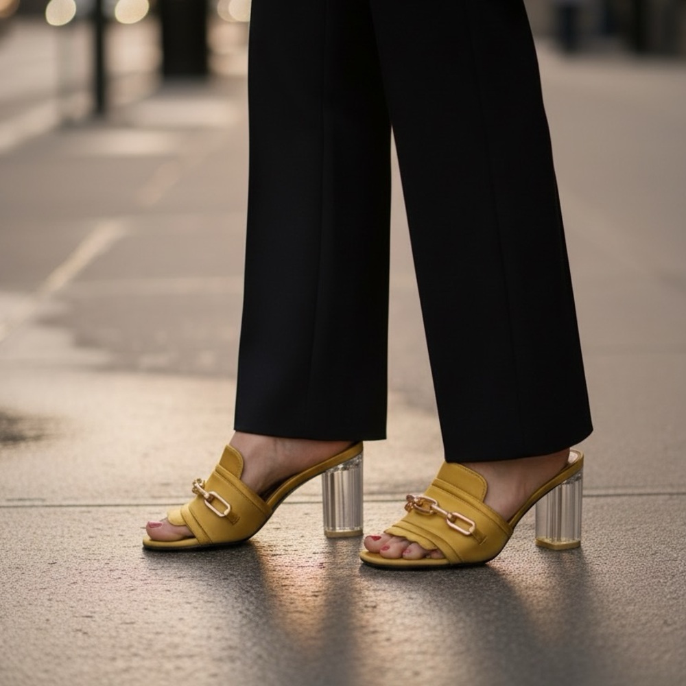 Burberry Women's Gold Chain Sandals
